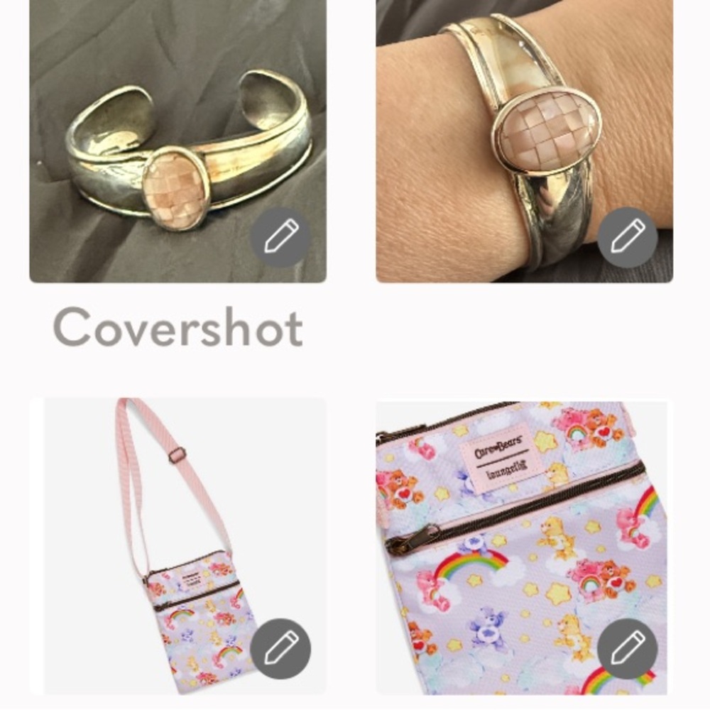 Care🧸Loungefly bag NWT+Mexico 925 Pink Abalone sterling silver cuff bracelet 6”